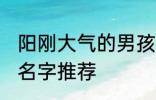 阳刚大气的男孩名字 阳刚大气的男孩名字推荐