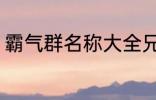 霸气群名称大全兄弟 霸气搞笑群昵称